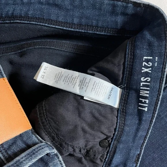 DU/ER Duer L2X Performance Slim Fit Jeans - Men's Size 34*32(Fit 34*30) - Blue